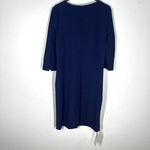 MM.LaFleur NEW  Sz 8 Etsuko Sheath Stretch Blue Dress