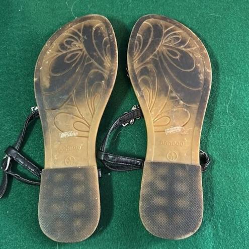 Bamboo  Embellished Sandals Black Size 9