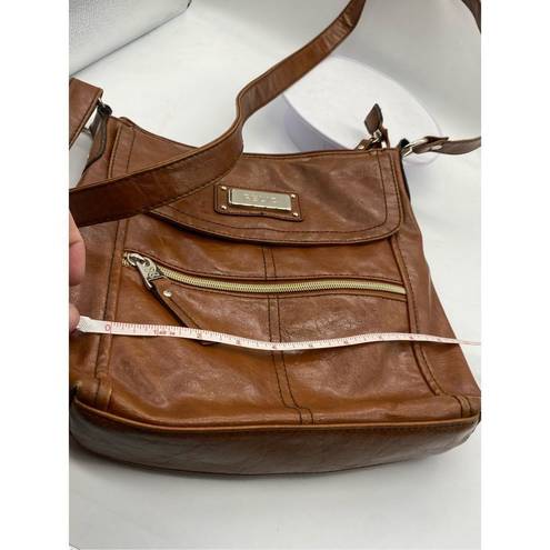 Relic  square crossbody handbag brown faux leather