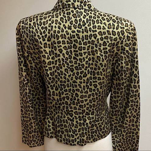 Finity Studio Animal Print Jacket Size 10