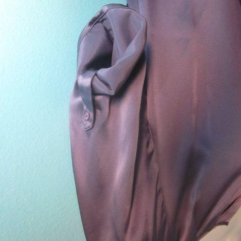 W By Worth Silk Worth Top Womans Purple Silk Blouse LP