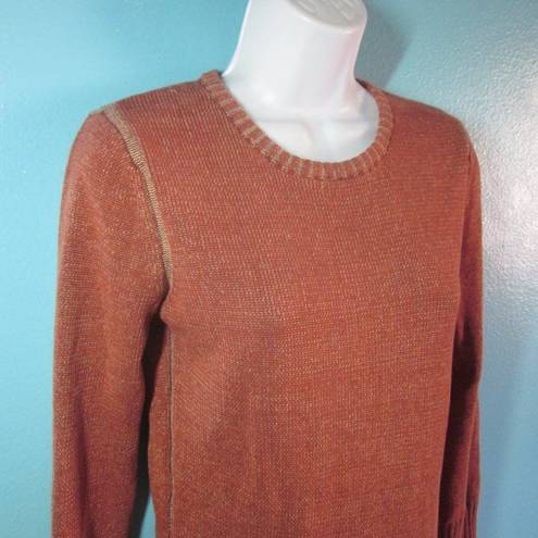 Elizabeth and James Textile  Orange Cotton Sweater Size S