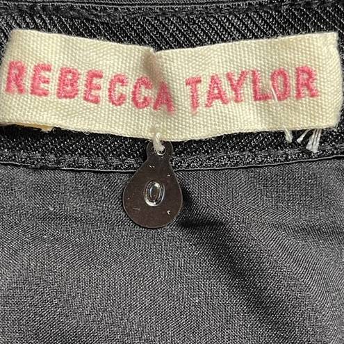 Rebecca Taylor  Tweed Panel Zipper Pencil Skirt Size 0