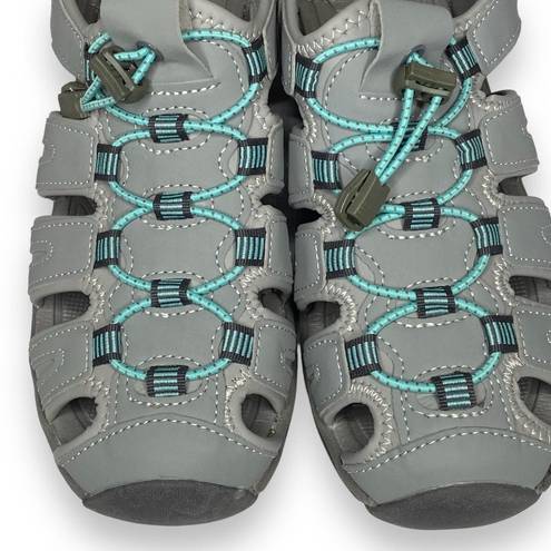 Khombu  Ashley Grey Adjustable Active Hiking Sandals 7 MED 1179293