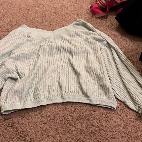 We The Free  mint green crop waffle knit Xs