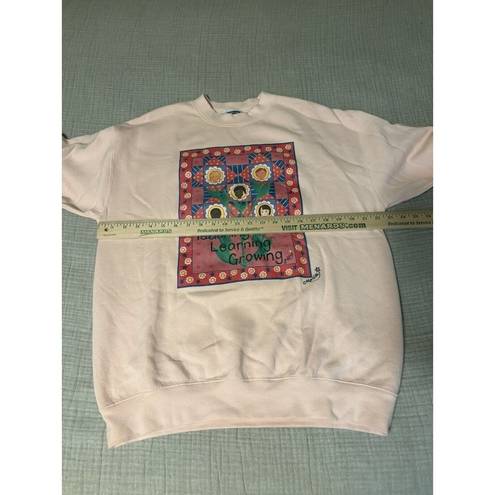 Lee VTG Teacher Heavyweight  Womens Size L Sweatshirt Teaching Learning Growing