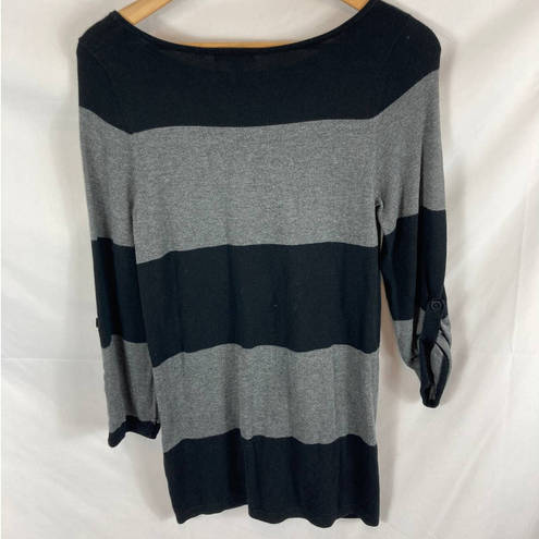 Caslon  Oversized Sweater Striped with Pockets size Petite XS