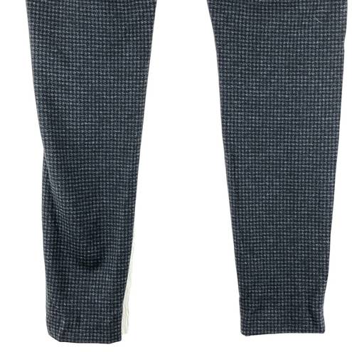 J.Jill  Womens Size L Ponte Leggings Pants Stretch Houndstooth Black Gray