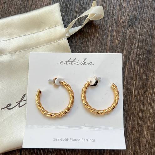 Ettika  18k Spun Strands Hoops