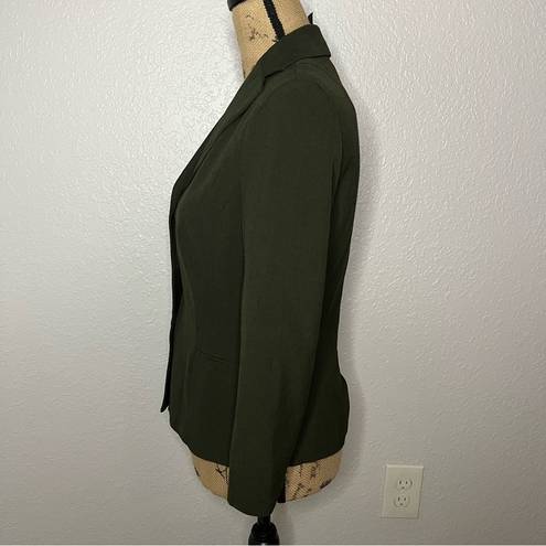 Laundry by Shelli Segal VTG  size 6 Army Green Button Front Blazer Jacket Office