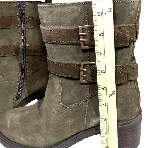 Krass&co Vintage Foundry  Boots Womens 10 Greenish Gray Brown Zipper 2in Heel Size 10