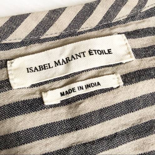 Isabel Marant  Etoile Striped 1/4 button Popover S