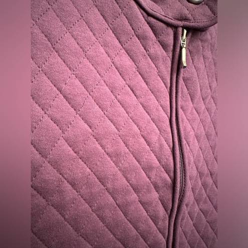 Coldwater Creek  purple quilted vest NWT