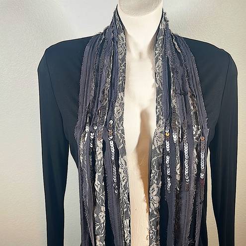 BKE  boutique NWT cardigan draped in lace and sequins