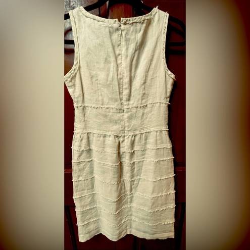 Talbots  cream linen dress.