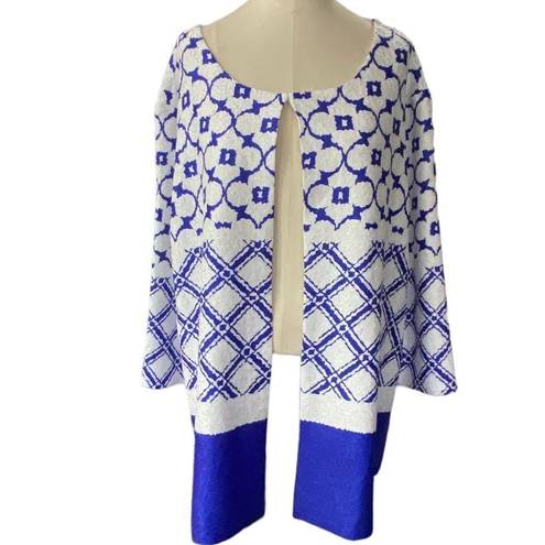 Chico's CHICO’s TRAVELERS MOROCCAN CRUSHED  JACKET WINTER DRIFT Size 3P / 16 petite NEW