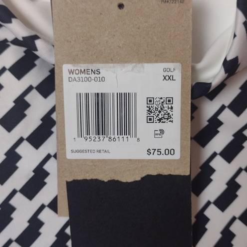 Nike  black white checkered golf skort upf 40 size XXl