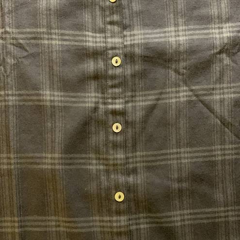 Harper New Faherty The  Top in Aspen Black Plaid Size Large Retail $158