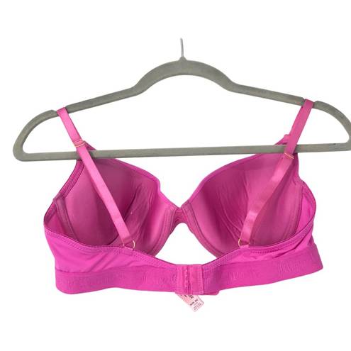  INTIMATES PINK PADDED BRA WOMENS SIZE 36C JUICY COUTURE LOGO BAND