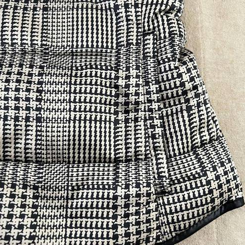 Banana Republic NWT  Down Herringbone Plaid Puffer Vest button front size XS