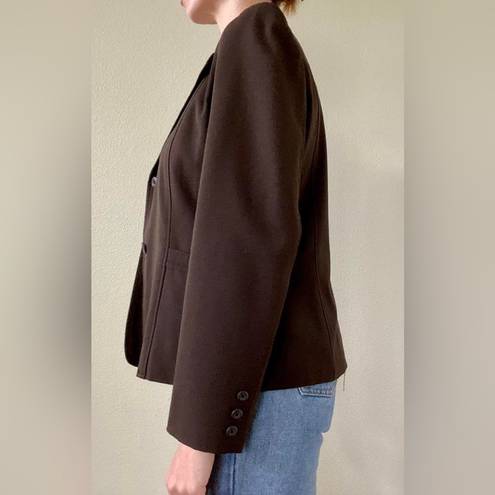 Rafaella  Women's Blazer‎ Jacket  Long Sleeve Brown Size 6p