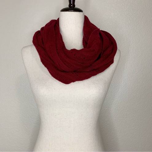 infinity Celeste Wool & Cashmere Blend Burgundy  Scarf