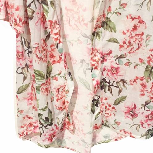 Show Me Your Mumu  One Size Brie Pink Floral Polyester Robe