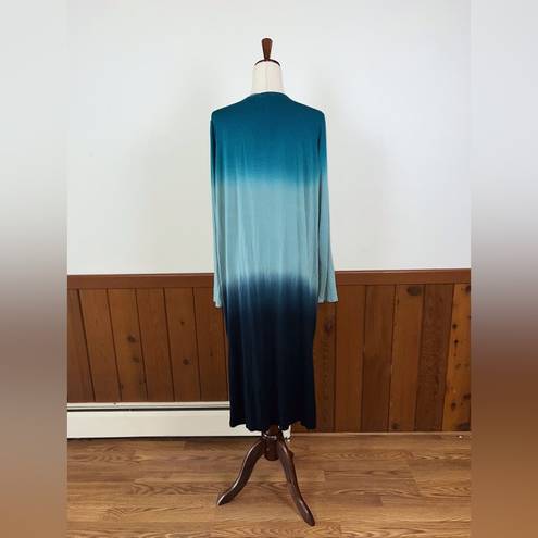 Pretty Adyson Parker Blue Chill Ombre Duster! Size XL