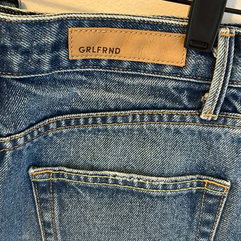 GRLFRND  Eva Denim Mini Skirt Walk This Way