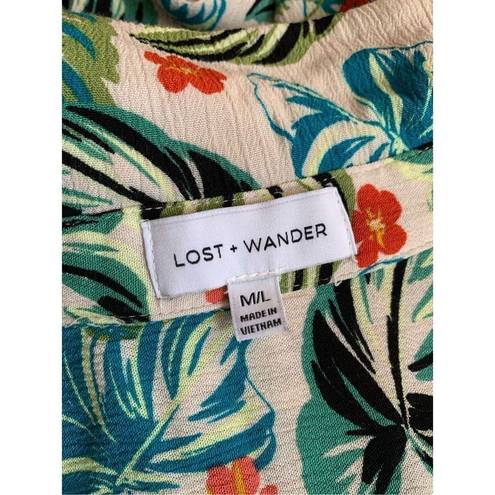 Lost + Wander  Beachly Box Cover Up in Luau on the Beach Size M/L