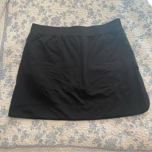 32 Degrees Heat 32 Degrees Black Cool Stretch Woven Elastic Waistband Skort Size Large