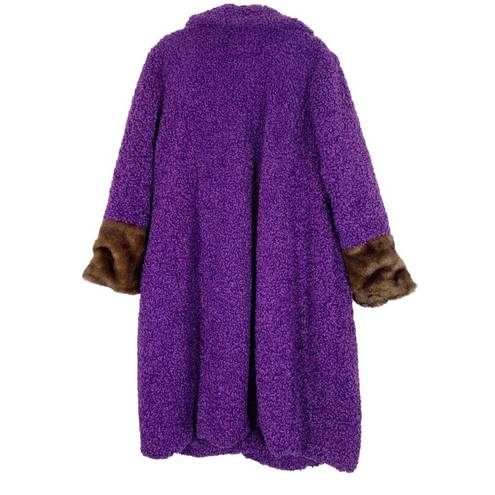 Eloquii  Bouncle Sherpa Teddy Coat Size 18/20 NWT Purple