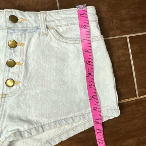 American Apparel  Front Button Denim Shorts Size 28