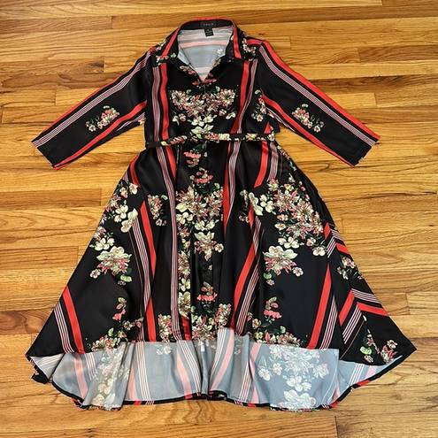 Gracia Pretty  Floral High Lo Dress Sz M