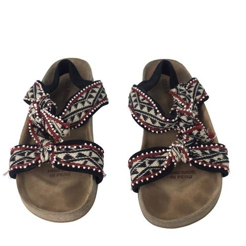 Ulla Johnson  ABRIL SLIDES TRIBAL SANDALS WOMENS SIZE 5 RETAIL $365 HANDWOVEN