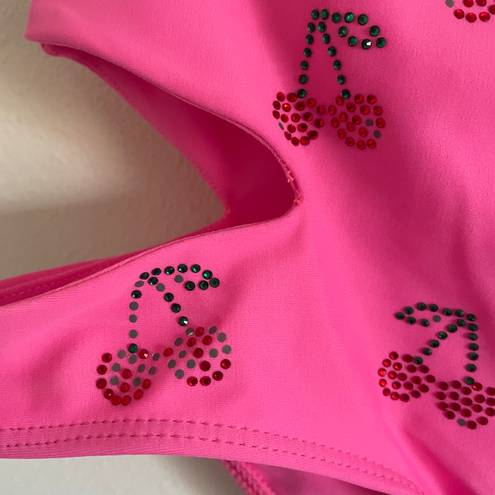 Beach Riot Whitney Cherry Rhinestone Cutout Bikini Bottoms