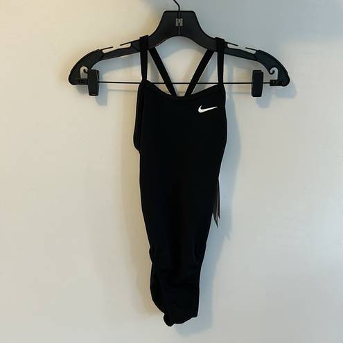 Nike  Hydrastrong Black One Piece Swimsuit