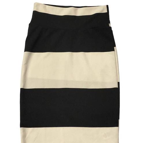 LuLaRoe  Black and White Cassie Pencil Skirt