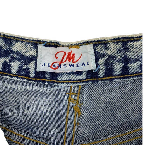 American Vintage Vintage Women's Sz 24" 80's Tapered Leg Acid Wash Jean Ankle Zip Blue High Waist