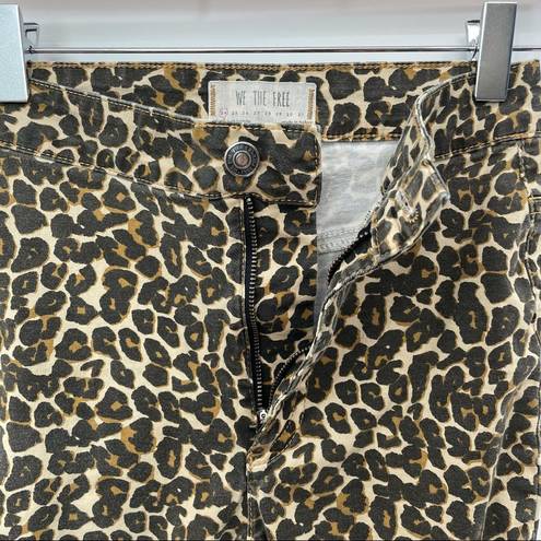 We The Free Free People  Leopard Print High Waisted Pants Size 24