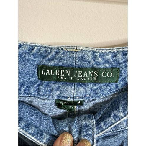 Krass&co Y2K Style Lauren Jeans . Flap Front Pocket Wide Leg Jeans Women's 10