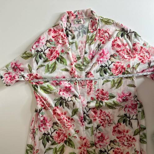 Show Me Your Mumu  Brie Robe Garden of Blooms Pink Floral Lightweight One Size