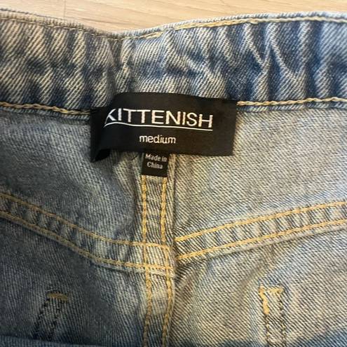 Kittenish  M Distressed Denim Shorts