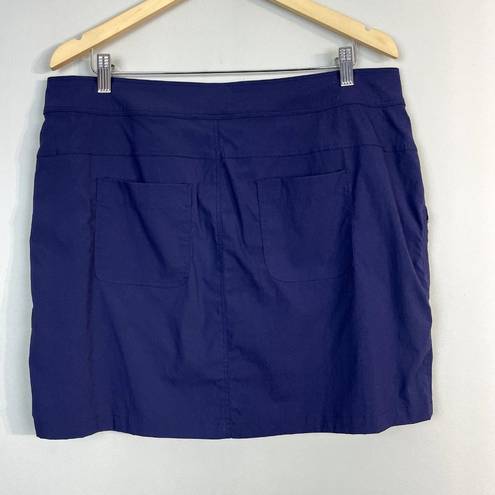 Boston Traders  Skort Womens Large Nylon Blend Purple Navy Active Athletic Casual