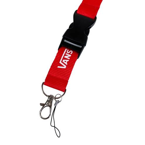 Vans  Spellout Red Lanyard Detachable Keychain