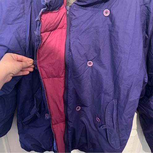 American Eagle  Vintage Women’s Purple Puffer Down Coat Size M