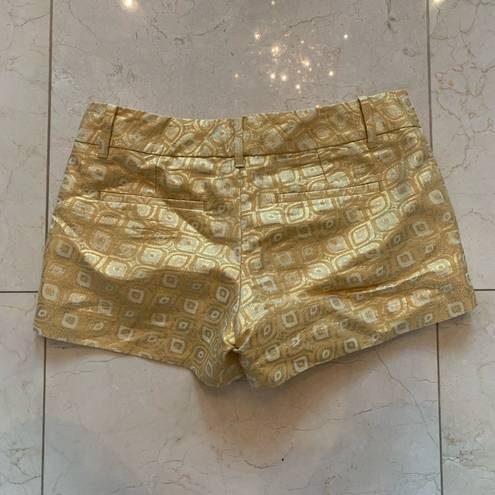 Banana Republic  NWOT Gold/Yellow Metallic Shorts