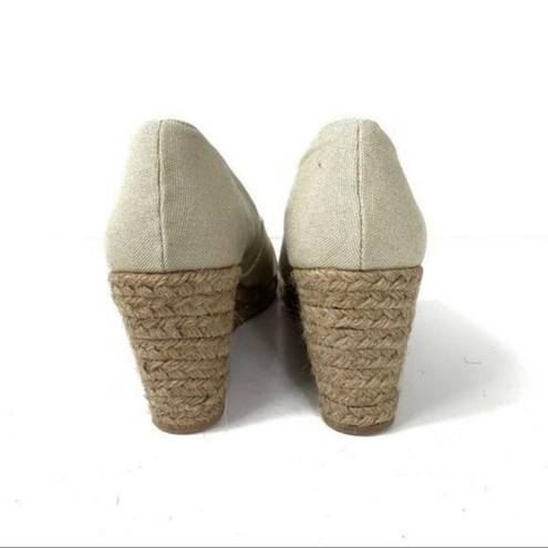 Krass&co G.H. Bass & . Andi Canvas Wedges Size 10