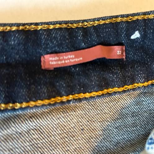 Pilcro  Anthropology split straight jeans size 32 dark wash