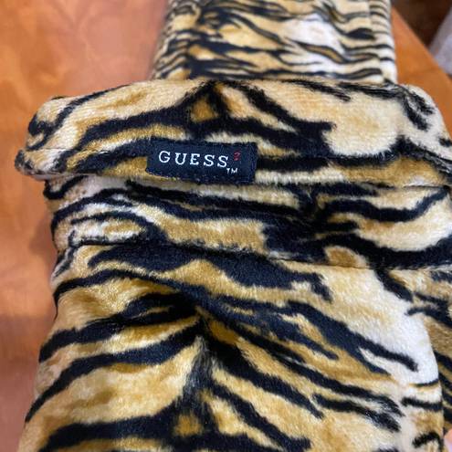 Guess Vintage 90s  Plush Tiger Coat